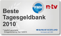 Die beste Tagesgeld-Bank 2010