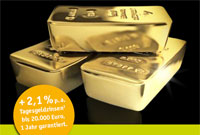 Goldbarren beim Depotwechsel zur DAB Bank