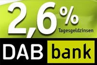 Höhere Zinsen bei der DAB Bank
