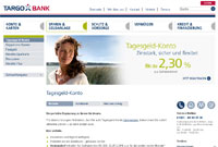 Webseite der TARGOBANK